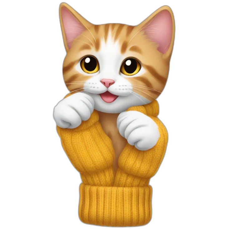 kittens swapping mittens emoji