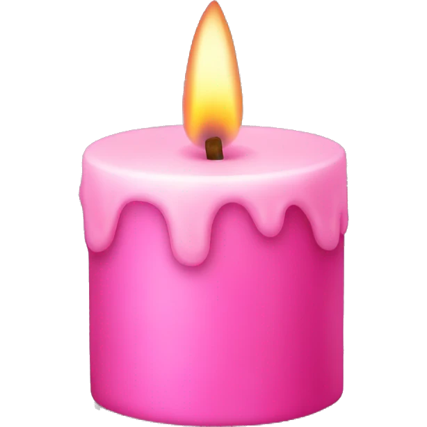 Pink candle emoji