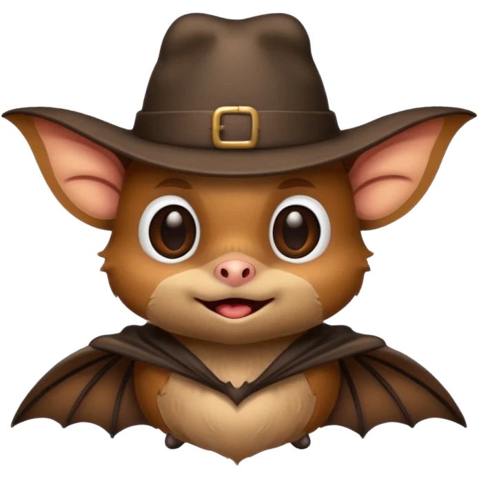 bat with hat emoji
