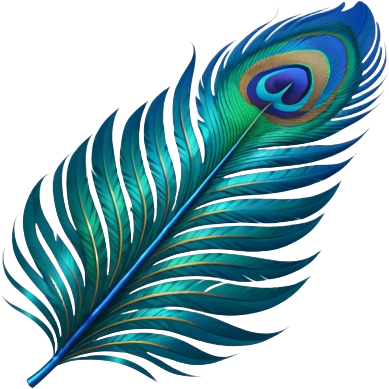 Peacock feather emoji emoji