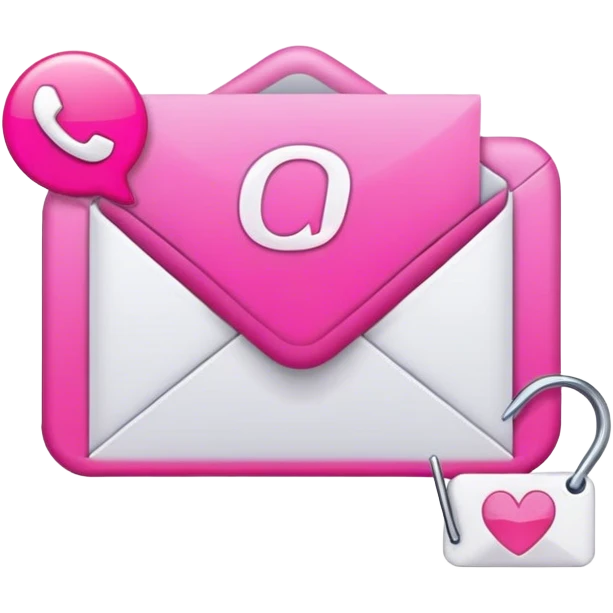 pink email verification emoji