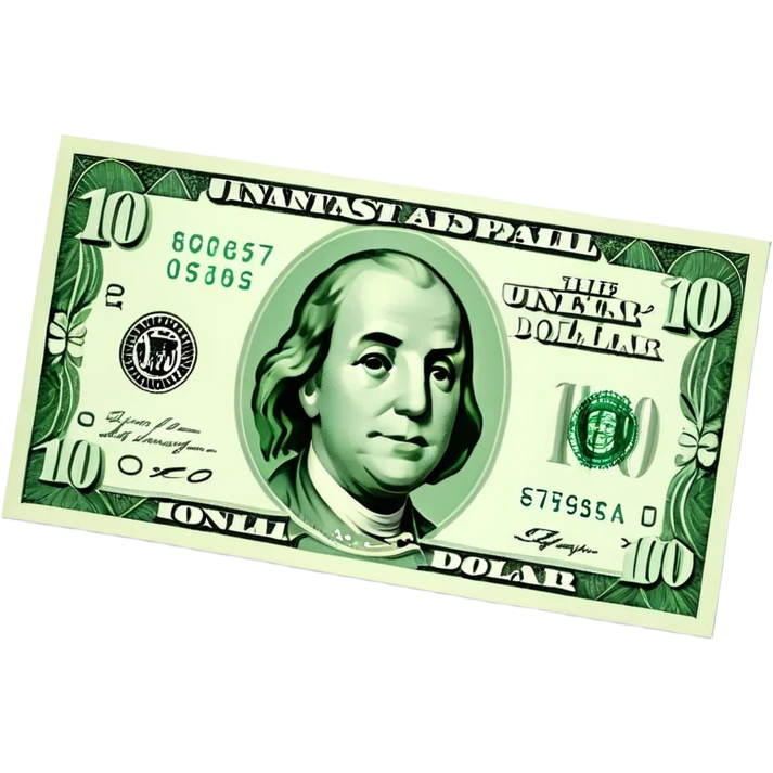 100 dollar bill emoji