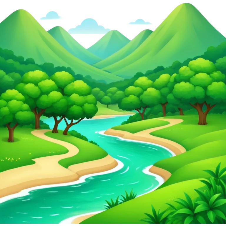 Summer landscape  emoji