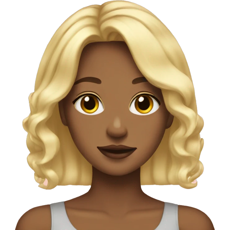 Blonde emoji girl aesthetic emoji