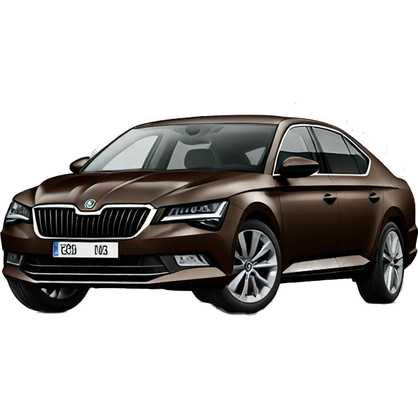Dark brown skoda superb emoji