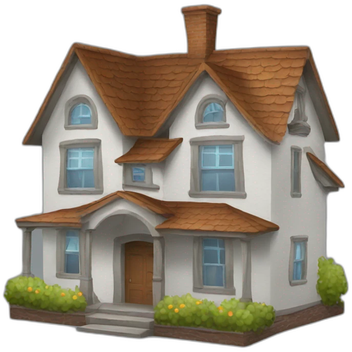 Talking house emoji