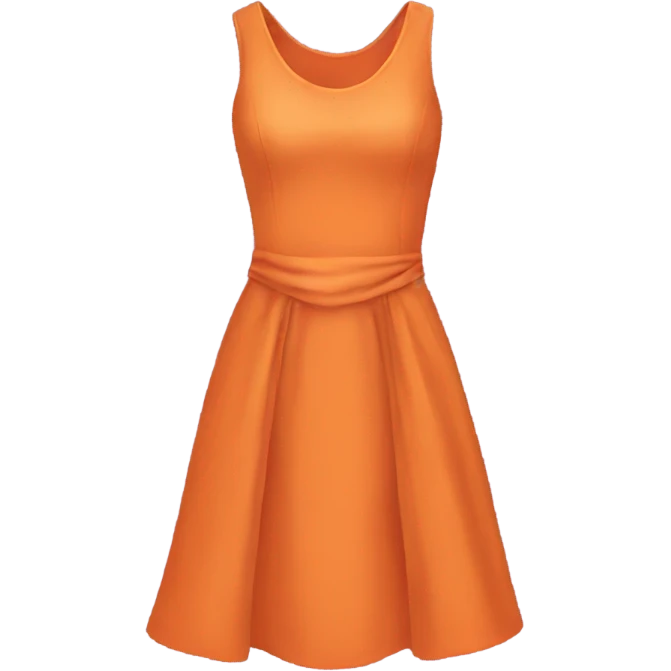 orange dress emoji