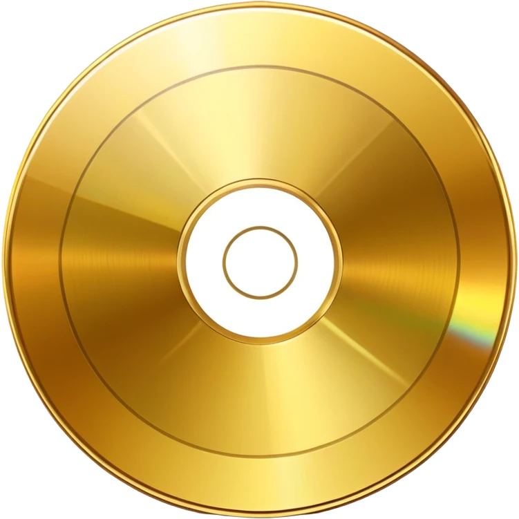 golden CD disk emoji