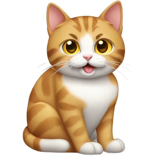 Cat typing emoji