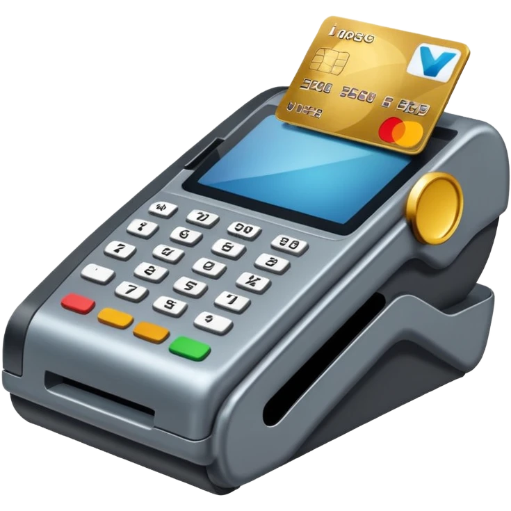 credit card at a point of sale emoji