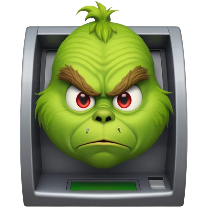 GRINCH AT ATM emoji