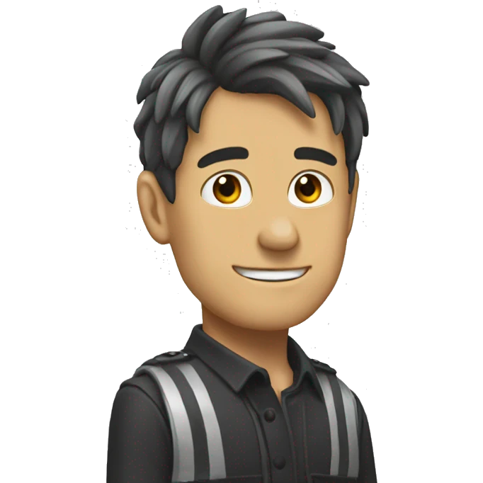 パソコンの上で emoji