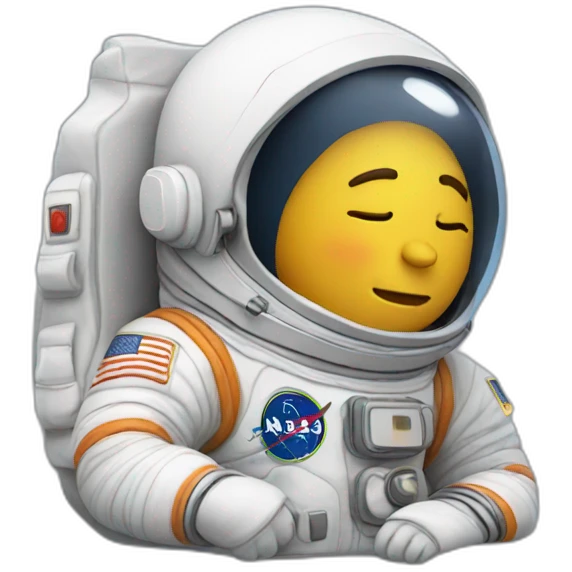 sleeping astronaut emoji