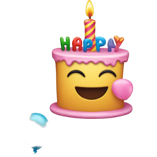 happy birthday sign with the word Priya light pink emoji