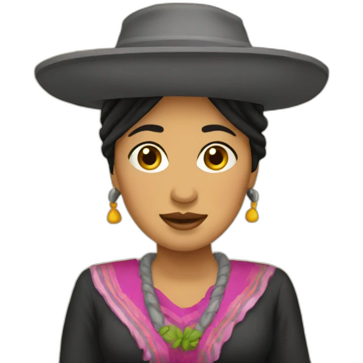 Cholita boliviana emoji