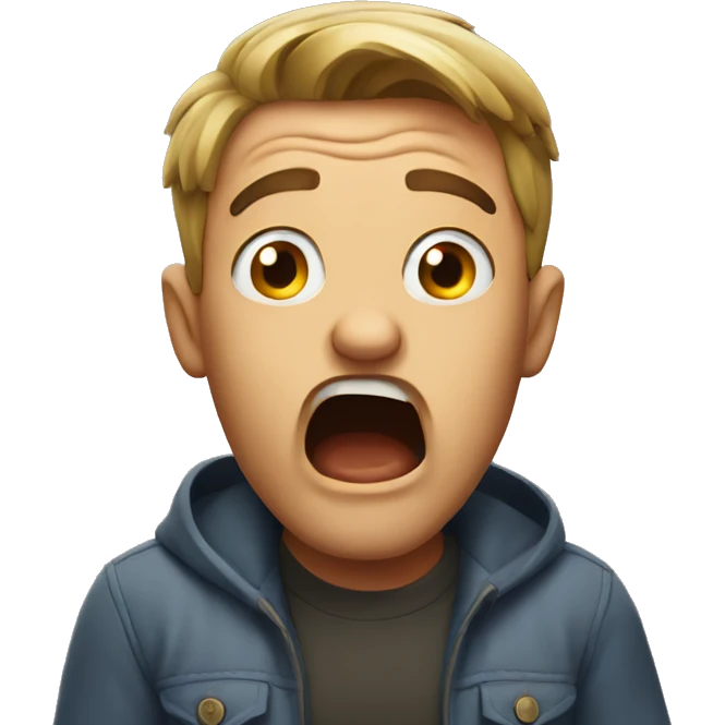 shocked guy emoji