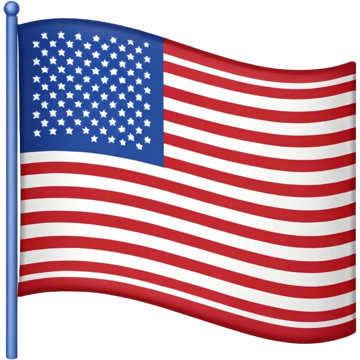 United States flag, Facebook emoji style, no text emoji