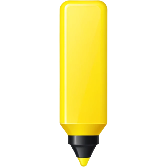 simple yellow highlight marker emoji