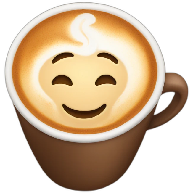 Cappuccino-cute emoji