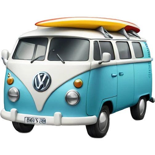 Surf board top Volkswagen  emoji