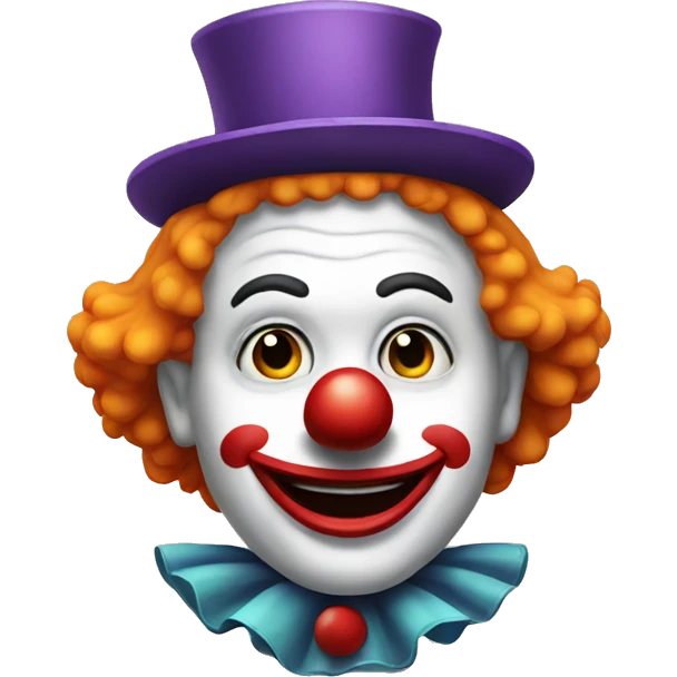 Funny clown emoji