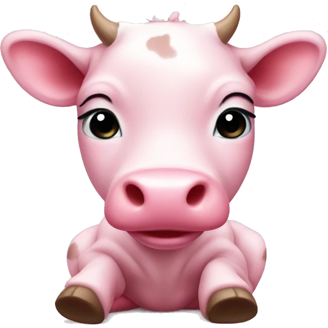 Pink cow baby  emoji