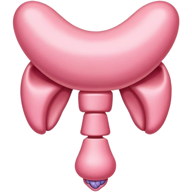 pink thyroid gland emoji