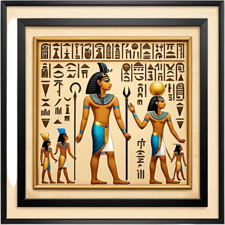 egypt wall art emoji