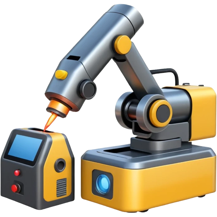 robotic machine welding laser emoji