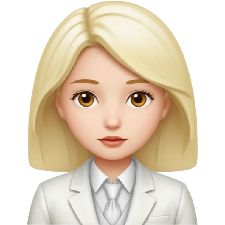 white suit girl emoji