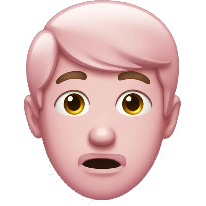 man crying pink tears emoji