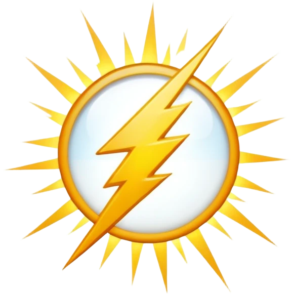 The flash emoji