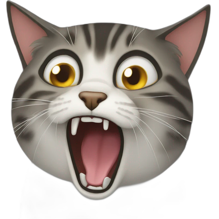 screaming cat emoji