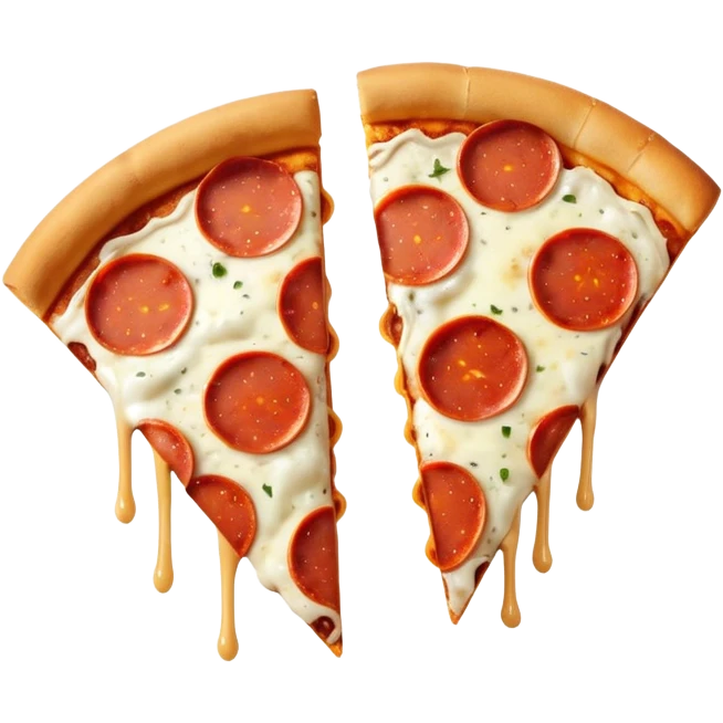 2 slices of pizza emoji