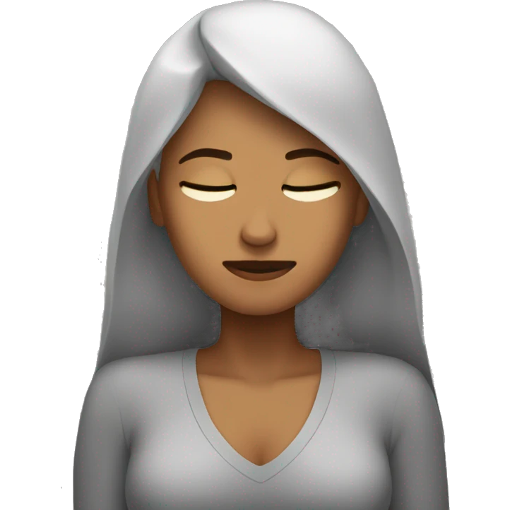 Mujer durmiendo  emoji
