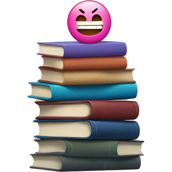 Paragraph Symbol on a Stack of Books  emoji