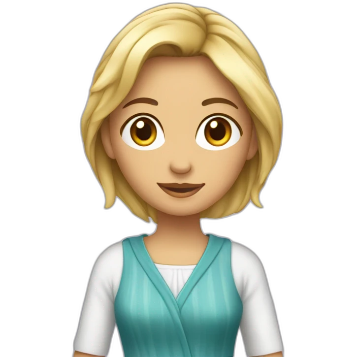 Une fille en robe d’été  emoji