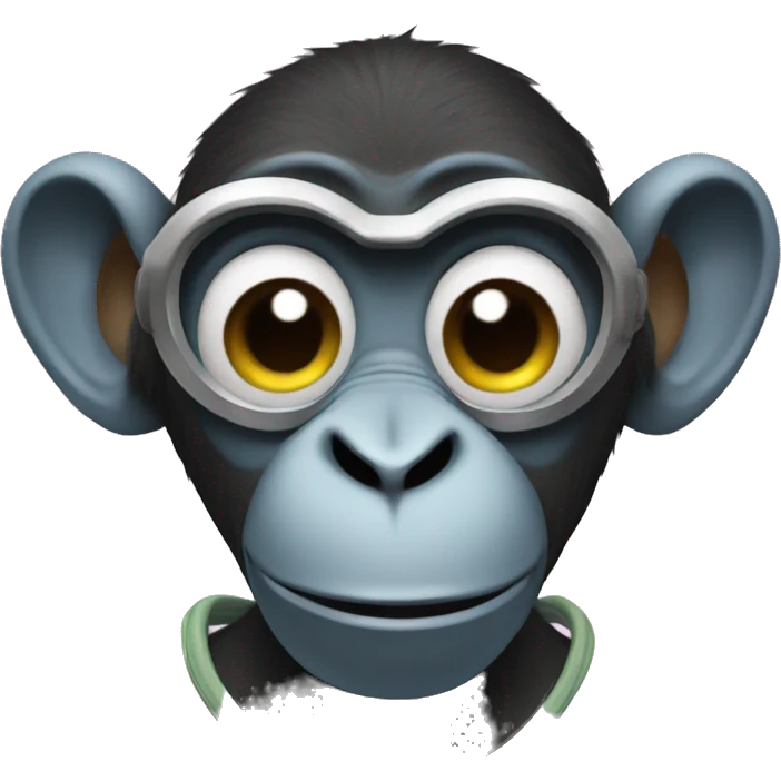 Electro-monkey emoji