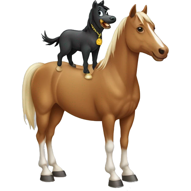 horse with dog emoji