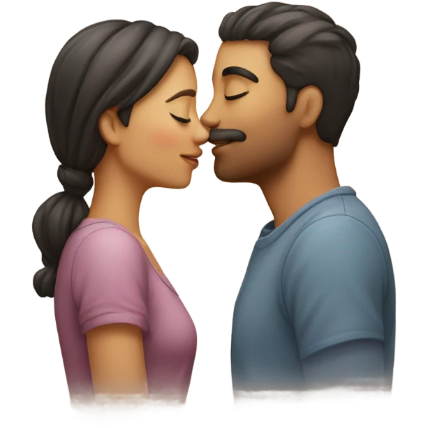 giving boyfriend a kiss emoji