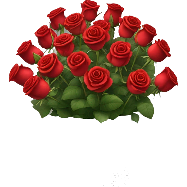 bouquet of red 15 roses in a white box  emoji