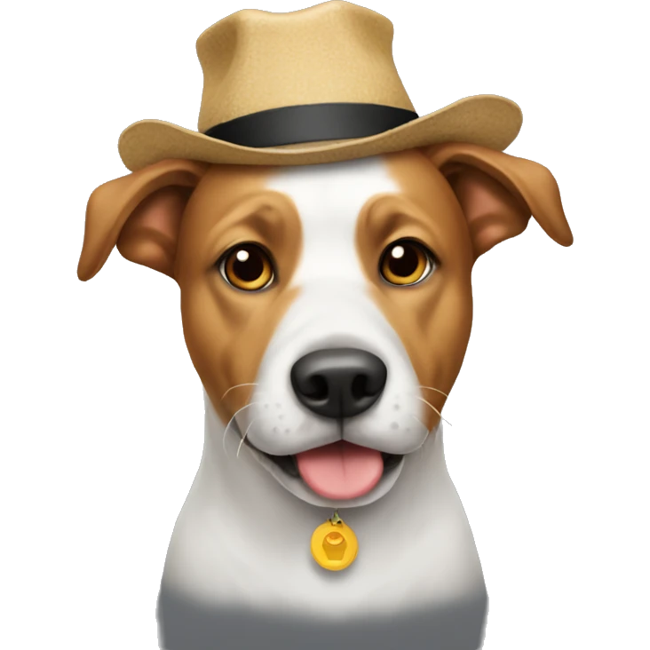 Dog with hat emoji