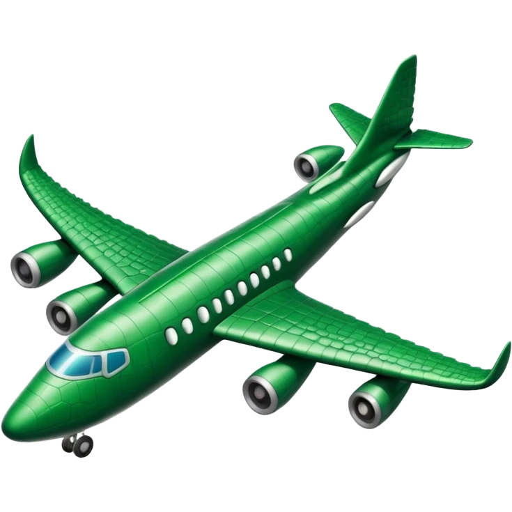 Cocodrilo combinado con avión emoji