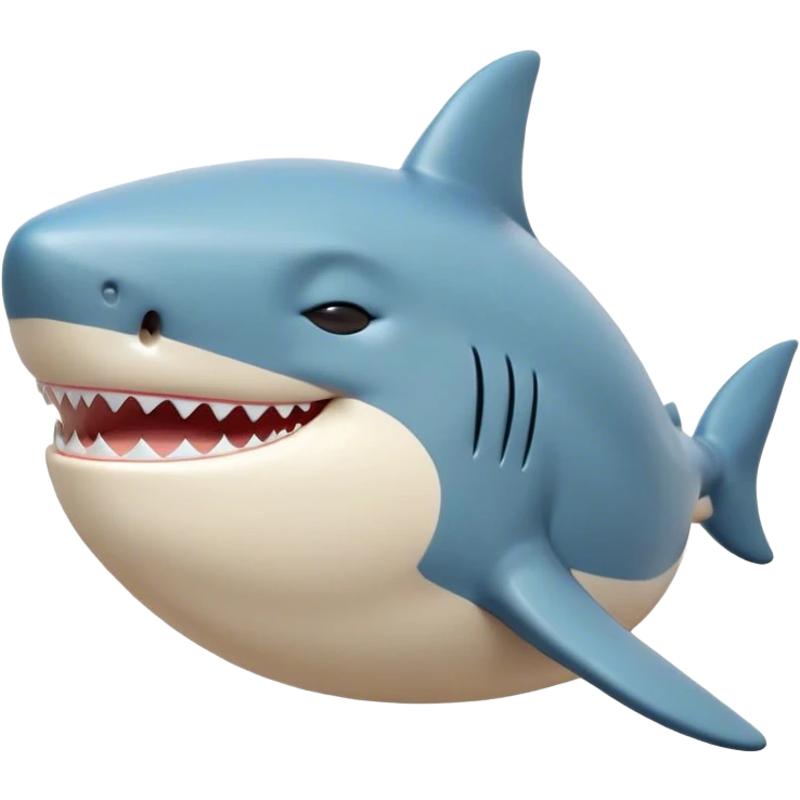 Meme-Worthy Cute Sleeping Shark Portrait Emoji, Head resting peacefully with a contented smile, showcasing a powerful, sleek build and a luxuriously soft streamlined body, eyes shut in a serene, restful drift, Simplified yet hilariously adorable features, highly detailed, glowing with a soft, drowsy light, high shine, relaxed and utterly lovable, stylized with an air of playful laziness, bright and heartwarming, soft glowing outline, capturing the essence of a comically sleepy shark, so meme‐worthy it feels like it could instantly become the next viral sensation of adorable oceanic slumber! emoji