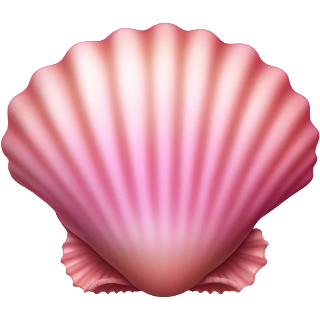 Pink sea shell emoji