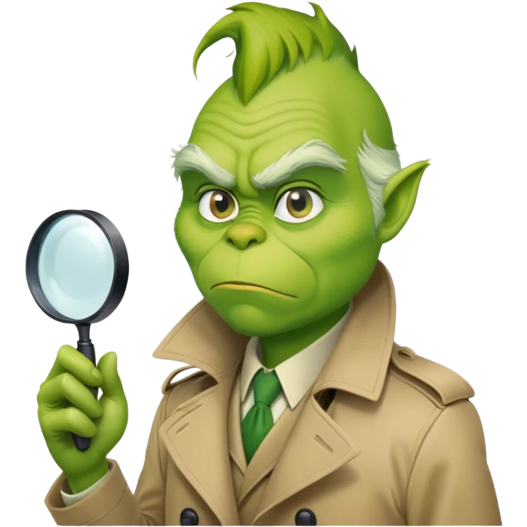 detective grinch  emoji