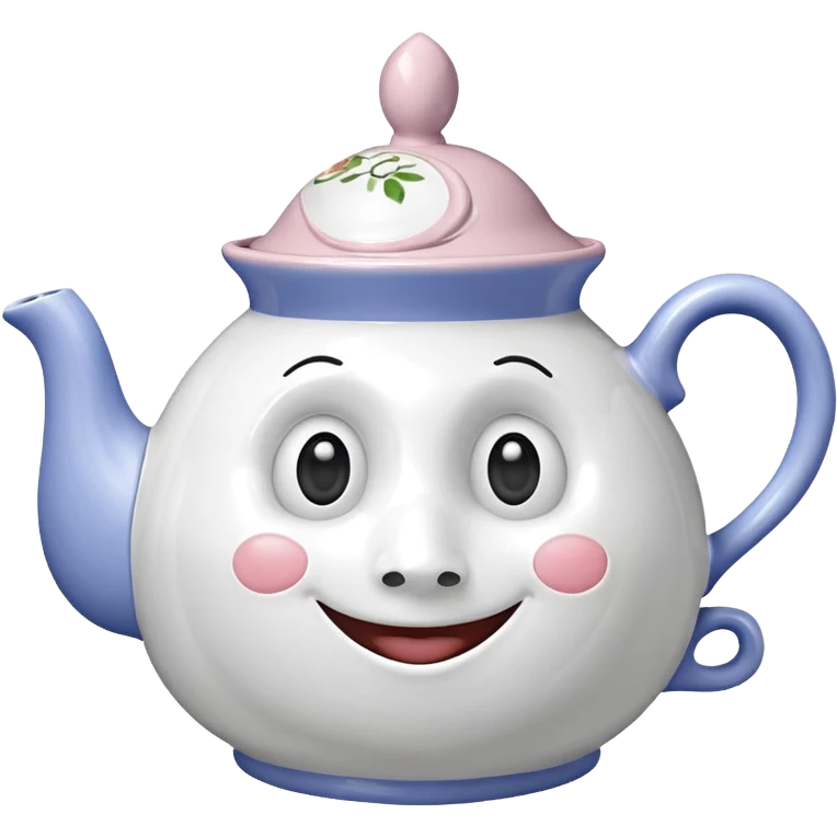 A character from the fairy tale Beauty and the Beast: Mrs. Potts, the lady who was turned into a teapot and retains the teapot's original form. emoji