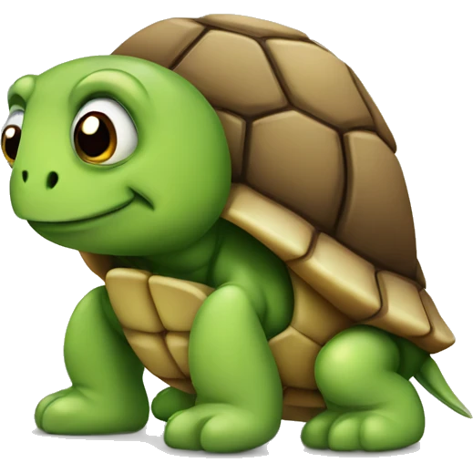 sad standing turtle emoji