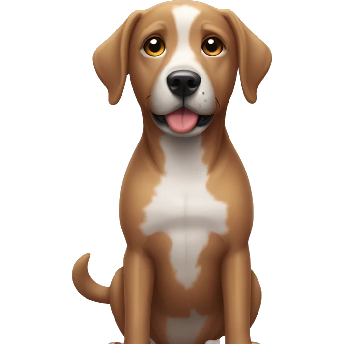 Now the dog is all sticky. He must ask his owner for a bath before dark.  emoji