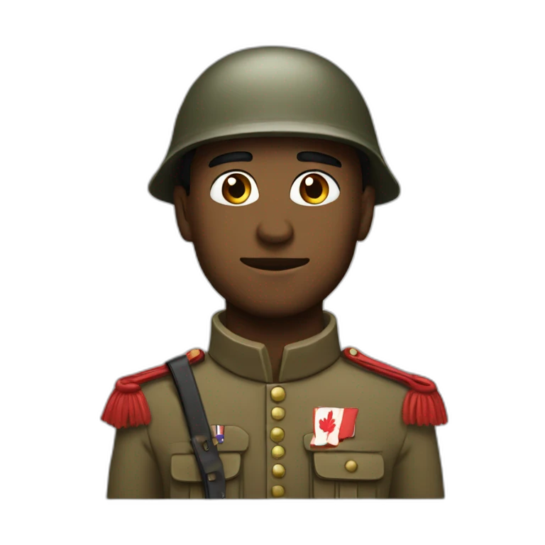 Soldat canadien emoji